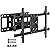 PERLESMITH Full Motion TV Wall Mount for 37-75 Inch TVs up to 132 lbs, TV Mount with Swivel Articulating Arm, Wall Mount Bracket Fits 12"/16" Wood Studs, Tool-Free Tilt, Max Vesa 600x400mm