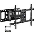 PERLESMITH Full Motion TV Wall Mount for 37-75 Inch TVs up to 132 lbs, TV Mount with Swivel Articulating Arm, Wall Mount Bracket Fits 12"/16" Wood Studs, Tool-Free Tilt, Max Vesa 600x400mm