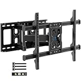 PERLESMITH Full Motion TV Wall Mount for 37-75 Inch TVs up to 132 lbs, TV Mount with Swivel Articulating Arm, Wall Mount Bracket Fits 12'/16' Wood Studs, Tool-Free Tilt, Max Vesa 600x400mm