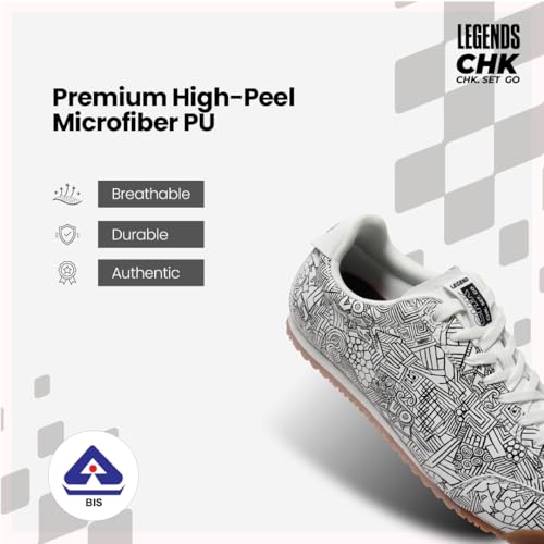 Image of CHK Legend Men's Casual Shoes | Premium Microfiber PU Upper | Cushioned Insole & EVA Midsole | Durable High-Abrasion Outsole | Lightweight Lace-Up Fashion Sneakers for Everyday Comfort