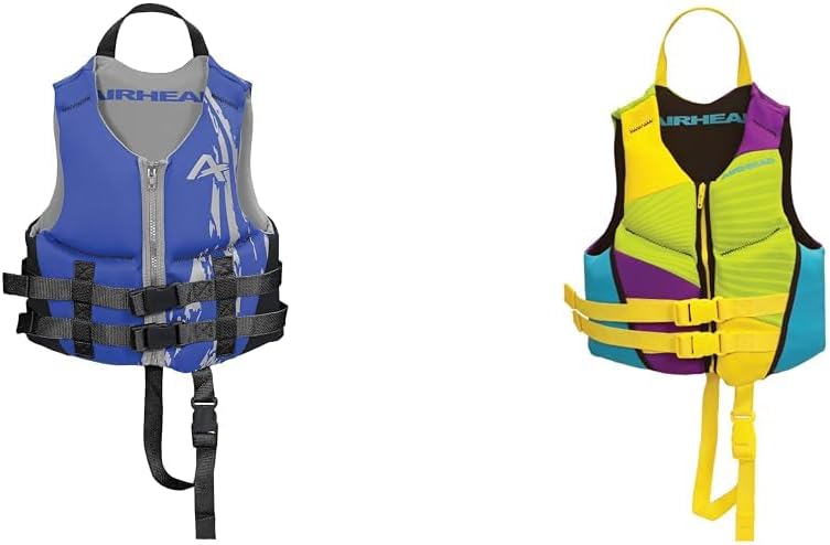 Airhead Children's 30-50lb & Infant 15-30lb Kwik-Dry Neolite Life Jackets, US Coast Guard Approved