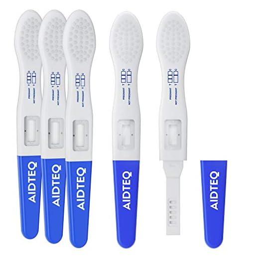 5 x Aidteq professionella ultra tidiga graviditetstester | Uringraviditetstester | 10mIU/mL Superkänslighetsnivå | > 99% noggrannhet | Testa sex dagar före missad period