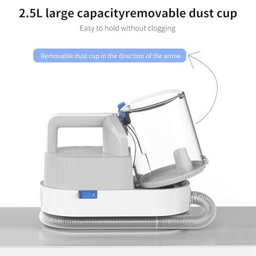 Redkey-C100-Dog-Grooming-Kit-Vacuum-25L-Large-Capacity-Pet-Hair-Remover-Shedding-Brush-5-in-1-Groomer-at-Home-with-4-Clippers-Quiet-60dB-Deshedding-12kPa-Auto-Cutting-Machine-Set-for-Cat Redkey C100 Dog Grooming Kit Vacuum 25L Large Capacity Pet Hair Remover Shedding Brush 5 in 1 Groomer at Home with 4 Clippers Quiet 60dB Deshedding 12kPa Auto Cutting Machine Set for Cat