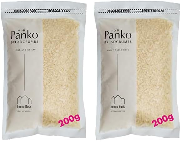 Panko Breadcrumbs 10 mm super premium 200g Bag |Long needle - Shape| Less Oily | Extra Crispy | Japanese Style| (Pack of 2)