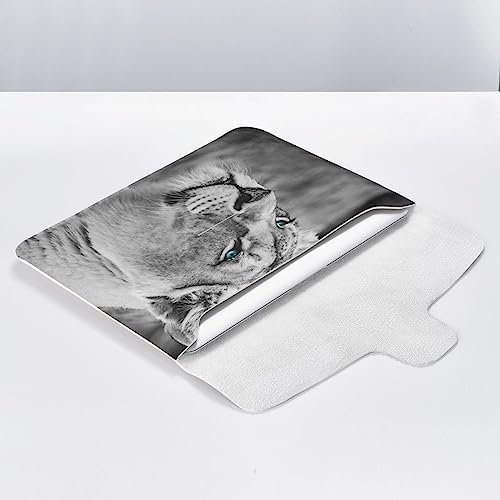 Funda para portátil con diseño de leona ojos azul verdoso miniatura 6
