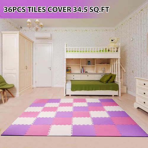 image for BalanceFrom Fitness 36 Tile Thick Non Slip Interlocking EVA Foam Kids 