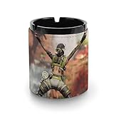 フォートナイト 灰皿 革製灰皿 丸い円筒形 アッシュトレイ 卓上 大容量 屋外 おしゃれ ステンレス おしゃれ 大容量 屋外 室内 防臭 車用 ブラック 洗いやすい インテリア コンパクト