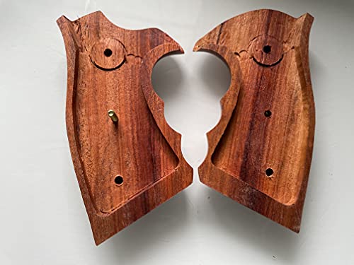 New! Grips Compatible With Ruger Security Six/Police Service Six Square Butt, Checkering Hardwood, Handmade #TOP3