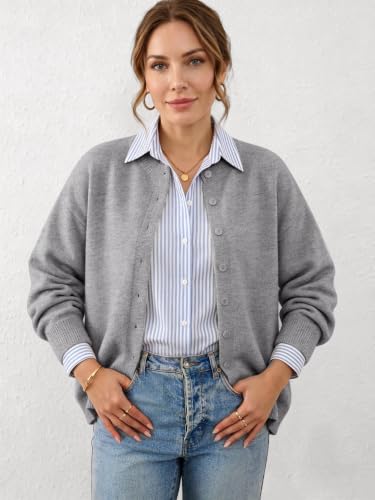 Image of Ibeauti Cropped Cardigan Sweaters for Women 2026 Trendy Spring Y2k Outfit Long Sleeve Button up Open Front Short Knit Sweater