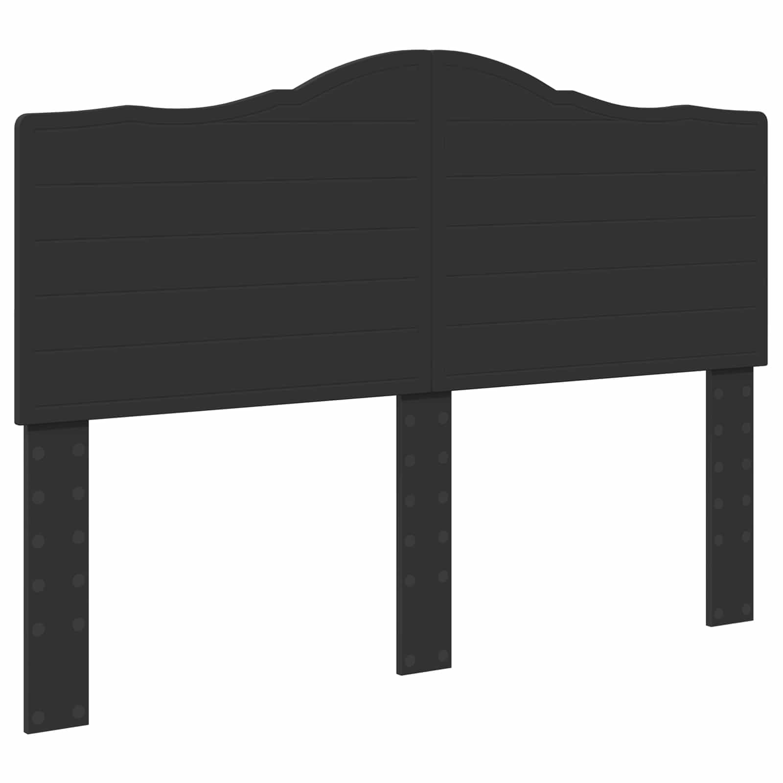vidaXL Estructura de Cama Negro 160 x 200 cm Madera de Pino Macizo