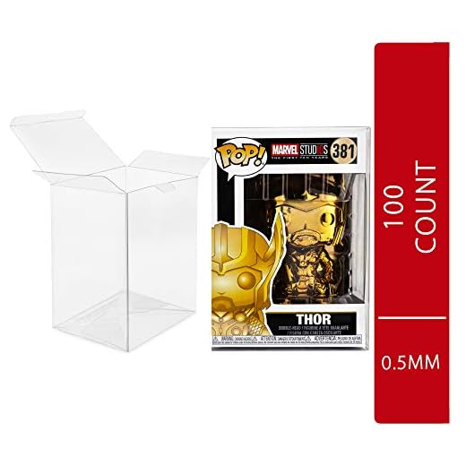 TitanShield Funda protectora de 0,5 mm, compatible con Funko – Figuras de vinilo Pop! de 4 pulgadas (100 unidades)