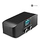 Hama WLAN Internetradio und DAB+ Radio Mit Bluetooth - Küchenradio, Digitalradio, Stereo, Wecker, Aux 3,5mm, FM - Schwarz