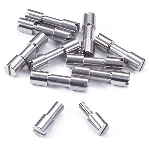 Corby Bolt Fasteners (10 Pack) for DIY Handles &amp; Knife Handle Repair - USA Size (0.250 x 0.187 x 1.0 Inch) - (Stainless Steel) - for Full Tang Fixed Blade Knives