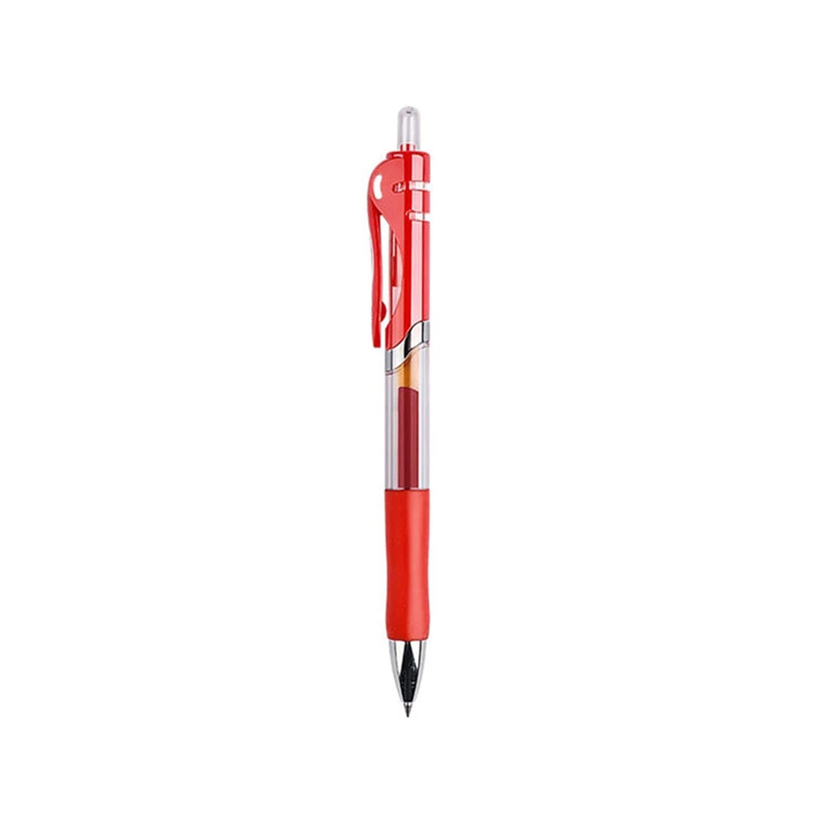 Retractable Liquid Gel Ink Pen - 0.5mm Bullet Tip Smooth Gel Pens Retractable Rollerball Gel Pen for Adult Writing Note Taking School & Office Supply 1PCS Red
