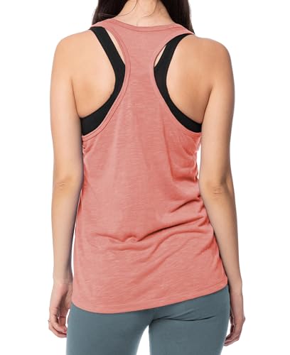 Image of Sexy Basics Women's Everyday Flowy Burnout Slub Racer Back Tanks | Active Workout Tops | Multi Packs & Colors