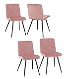 Asiento de tela (terciopelo), Patas de metal, Estructura ligera