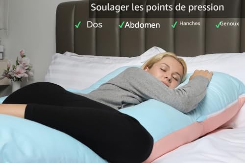 QUEEN ROSE Oreiller de Grossesse, Oreiller de Corps avec la...