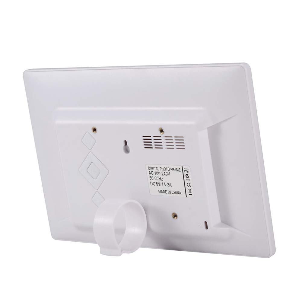 Cornice Digitale LED Da 10 Pollici – Schermo 1024x600, 16:9, Riproduce Foto, Musica, Video, Calendario E Allarme
