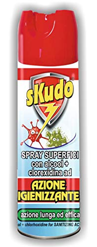 SKUDO SPRAY SUPERFICI CON ALCOOL E CLOREXIDINA AZIONE IGIENIZZANTE