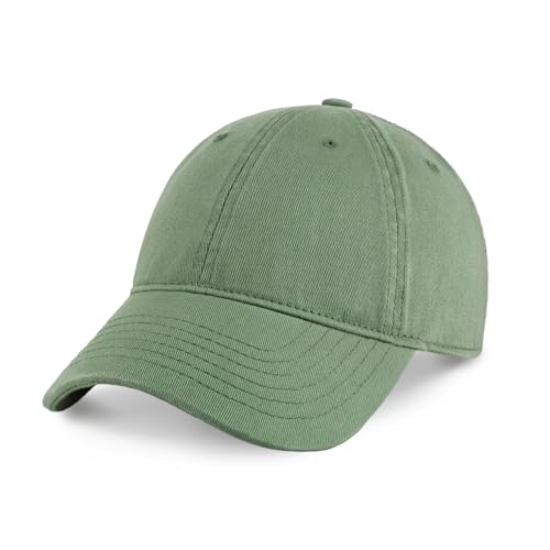 CHOK.LIDS Everyday Premium Dad Hat Unisex Cotton Baseball Cap for Men and Women Adjustable Lightweight Polo Style Curved Brim (Green Tea)
