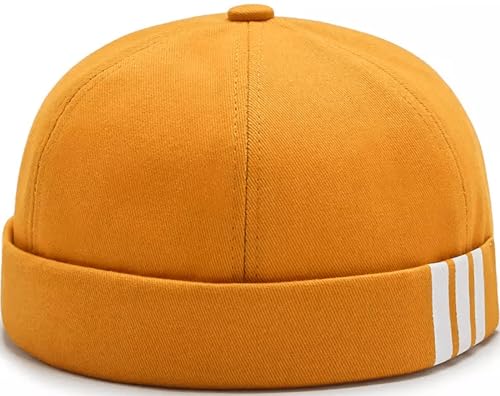 Image of Dome Brimless Hats for Women Men Beanie Docker Cap Sailor Skull Cap
