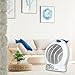 Optimus H-1322 Portable 2-Speed Fan Heater with Thermostat , White