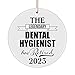 The Legendary Dental Hygienist Has Retired 2023 Circle Ornament Retirement Gifts for Dental School Clinic National Dentist Dentistry Operator Christmas Tree Party Decoration