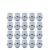 30mm Gewindelänge. ZHUER Jianhua Store 20 stücke Leichtmetall-Radmuttern for Ford Focus Mk1 Mk2 Mk3 ST Rs M12 x 1,5 19mm Bolzen-Nase-Bolzen-Reifen-Wirbelmutter mit Floating Captive-Waschmaschine