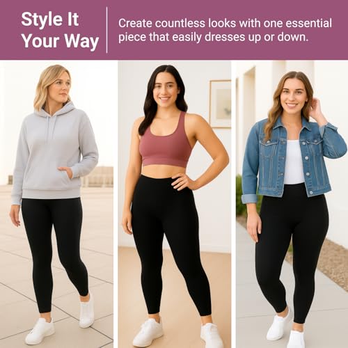 satina high waisted leggings for women - comfortable and stretchy in versatile sizes and colors