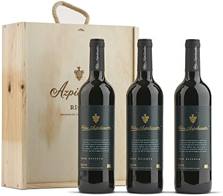Félix Azpilicueta Gran Reserva Caja de madera Premium 3 botellas D.O.Ca Rioja Vino – 750 ml Félix Azpilicueta Gran Reserva Caja de madera Premium 3 botellas D.O.Ca Rioja Vino – 750 ml