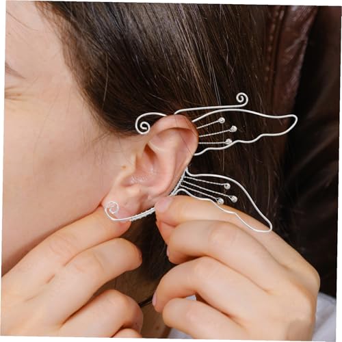 Pendientes de elfo retro de alta joyería artesanal con sofisticadas orejas de hada 5