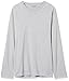 Amazon Essentials Men's Regular-Fit Crewneck T-Shirts, Long-Sleeve, Light Grey Heather, Size Large, With Pocket