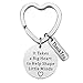ZJHGQ Lehrer Schlüsselanhänger Liebe Herz Charm Schlüsselanhänger Schmuck Lehrer Tag Geschenk Lehrer Schlüsselanhänger Ringhalter,Silber (Typ B)