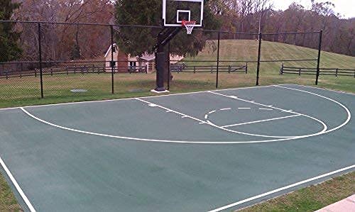 image for Ronan Sports Pro Kit Cardboard Basketball Court Stencil Kit | High Sch