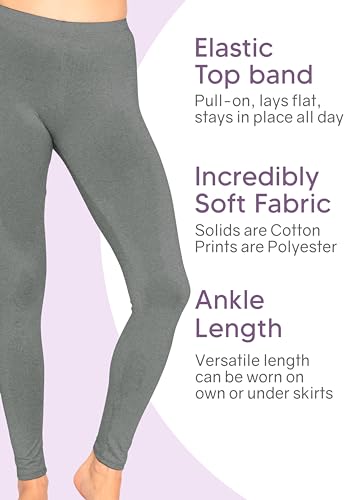 Image of STRETCH IS COMFORT Cotton Capri Leggings, Knee Length Pants, Plus Size | Soft pull-on comfort, lightweight summer feel, ankle option, casual layering, cotton leggings, black capris, under dresses