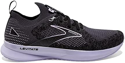 Brooks Women’s Levitate StealthFit 5 Neutral Running Shoe - Black/Ebony/Lilac - 10.5 | Image 1