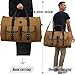 WELKINLAND 48H Garment Duffle Bags For Travel,10-Pockets Carry On Garment Bag, 3 Suit Travel Bags, 62L 2-In-1 Garment Duffel Bag, Convertible Garment bag, Boardable Garment Bag