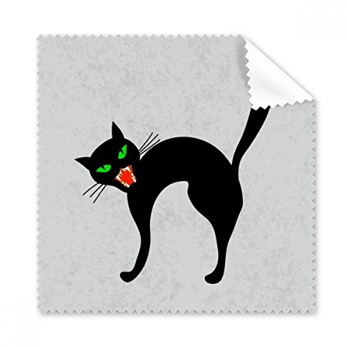 Chiffon de nettoyage chat noir contre les traces de doigts sur écran téléphone et lunettes