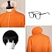 Vector Costume Outfit Vector Uniform Coat Yellow Full Set Halloween (Yellow, Small)