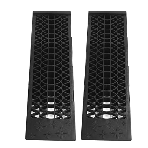 Low Car Ramps, Plastic Automotive Ramp 2pcs Easy to Carry 2.5in Height Lightweight for Car Maintenance