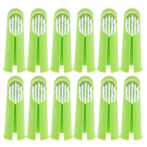 Brosse à dents digitale à poils souples pour chiens et chats : lot de 50 pièces en silicone