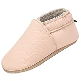 Yavero Baby Lauflernschuhe Jungen Mädchen Weicher Krabbelschuhe Kleinkind Baby-Hausschuhe Rutschfesten Bequeme Slippers, Pink 30 18-24 Monate