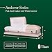 Titan Casket Andover Series Steel Funeral Casket for Humans (Pink) Handcrafted Steel Casket with Pink Finish with White Crepe Interior