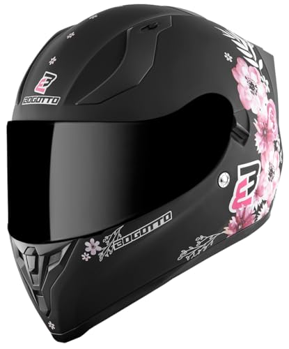 Bogotto H128 Fiori Helm, schwarz/pink, S