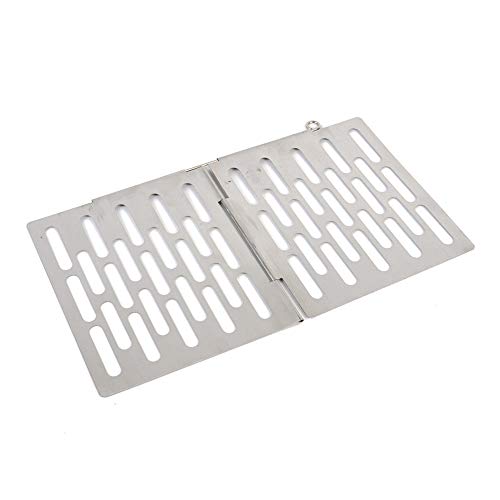 ZZM Stainless Steel BBQ Grill Grate, Foldable Wire Mesh Net Rack Barbecue Charcoal Grill Plate for Ourdoor Camping Hiking Picnic Beach