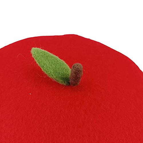 Boina de Lana Hecha a Mano Estilo Francés con Flor miniatura 5