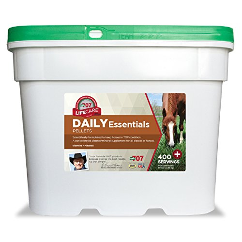 Formula 707 Daily Essentials Equine Supplement, 50lb Bucket â€“ Complete Vitamins and Minerals for Superior Health and Condition in Horses