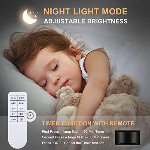 Lightess Led Wall Lights Indoor Up Down Wall Lamp Dimmable Wall Light With Remote 12W Aluminum Wall Light For Bedroom Living Room Hallway #TOP5