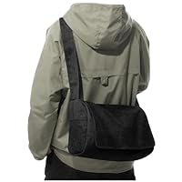 VENATIN Umhängetaschen Herren aus Canvas,Vintage Canvas Messenger Bag,Laptoptasche 15.6 Zoll für Arbeit Arbeitstasche,Schwarz