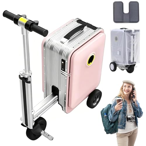 ORIDLECTAL Rideable Luggage – Electric suitcase scooter; TSA approved lock,